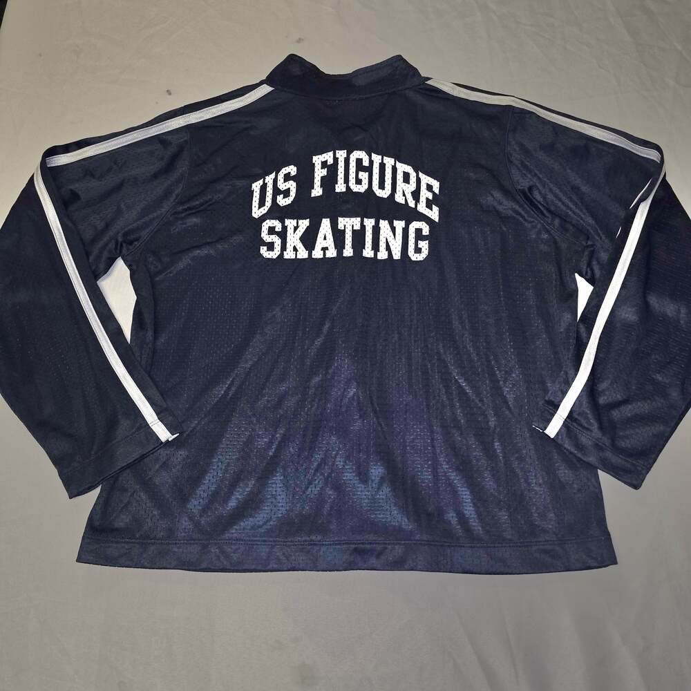 Jones & Mitchell US Figure Skating Zip-Up Mesh Track Jacket women's XL